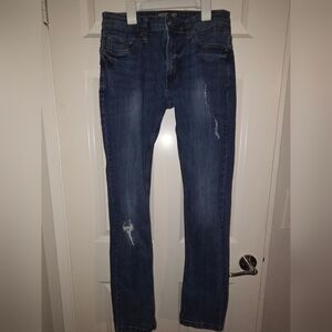 Free planet Stylish Distressed Blue Jeans. size 30x30.